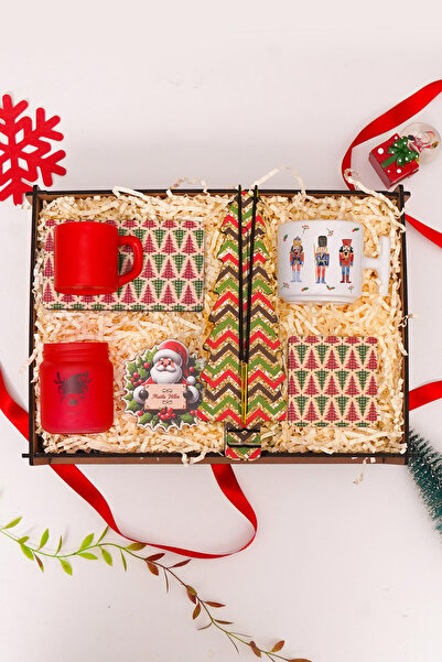 TrendHediye 2026 Yılbaşı, Yeni Yıl Hediye Seti Sunumlu Fincan, Tütsü Seti, T-...