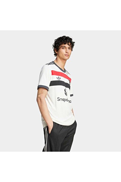 adidas جيرسي مانشستر يونايتد 24/25 3 Jsy للرجال باللون الأبيض (IY7806)