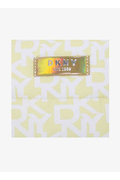 Dkny Monogram Print Pouch with Zip Closure