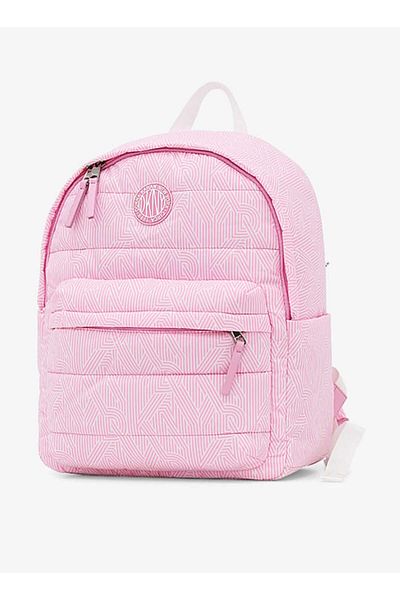Dkny Printed Backpack with Zip Closure and Adjustable Straps