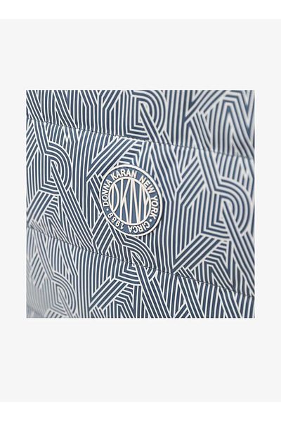 Dkny Printed Tote Bag with Zip Closure and Double Handle