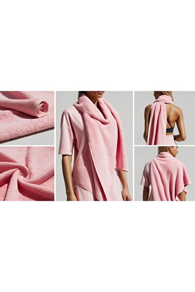 Mokita Home Рожевий антибактеріальний рушник для спорту - тренажерний зал, фітнес, бокс, теніс, 30x120 см