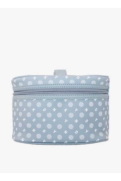 Dkny Printed Vanity Bag with Zip Closure and Handle
