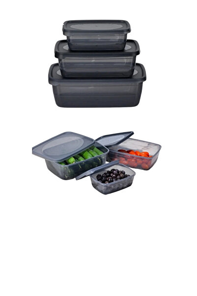 VZN 3 Pcs Leak-Proof Storage Container Refrigerator Organizer