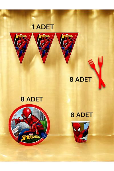 VibeHome 8 Person Spiderman Themed S Package - Birthday Party and Fun Events