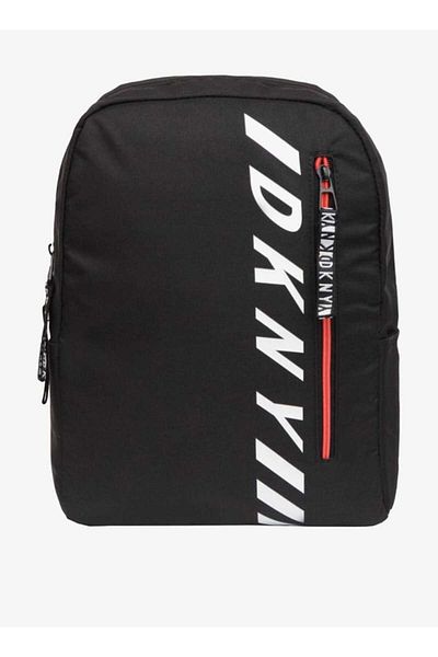 Dkny Logo Print Backpack with Double Handle and Zip Closure