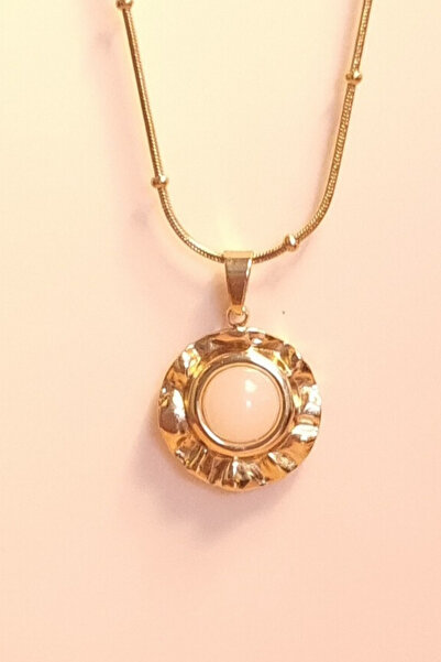 ayışığı Steel Stone Necklace
