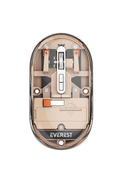 Everest SM-BT29 Glassy Transparan 2in1 Bluetooth ve 2.4GHz Kablosuz Mouse