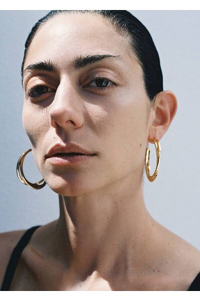 MANGO Woman Spiralring-Ohrringe