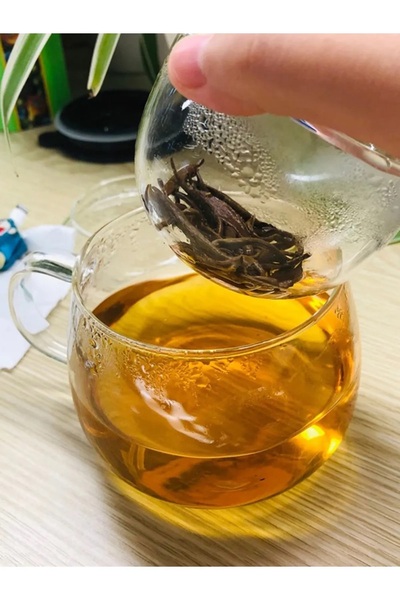 Qerhome Bamboo Mug with Borosilicate Glass Strainer and Lid 350 ml