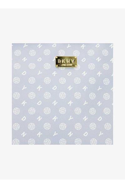 Dkny Monogram Print Pouch with Zip Closure