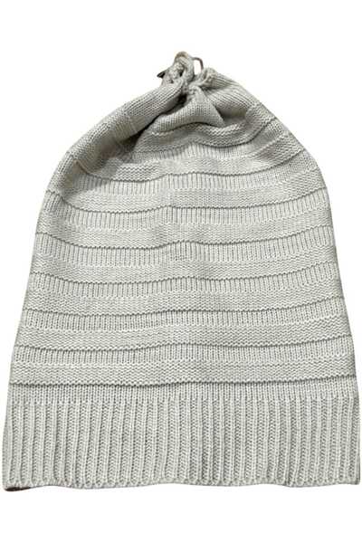 Uniquetrenders Чоловіча зимова в'язана шапка та шарф