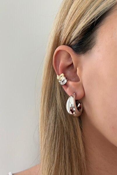 Lavian Accessories Gümüş Hafif Lou Halka Küpe