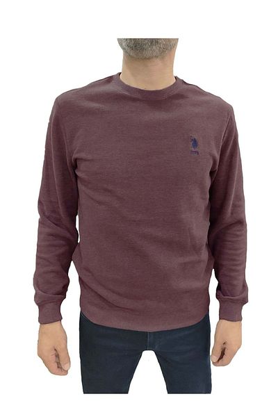 U.S. Polo Assn. U.S. Polo Selik Crew Neck Sweatshirt - Claret Red - S - St07723-Claret Red-S