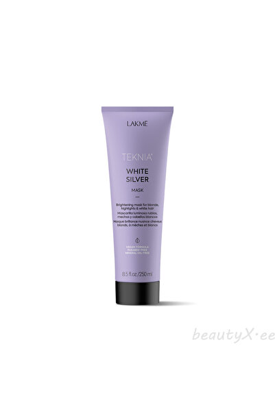 Lakme قناع الشعر تكنيا سيلفر وايت للشعر الرمادي والدهني 250 مل