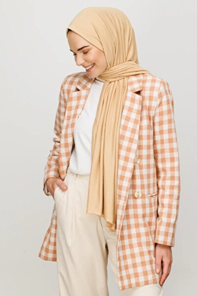 FRESCO SCARFS Latte Color Hijab Hijab Combed Shawl