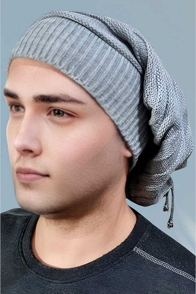 Trenderrs Ανδρικά χειμωνιάτικα πλεκτά πλεκτά Beanie και γιακάς λαιμού