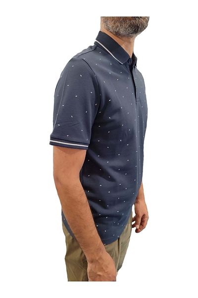lumberjack Μ-BSC POLO T-SH BS21 4FX T-SHIRT - ΜΠΛΕ ΜΠΛΕ - L - ST07568-ΣΚΟΥΡΟ ΜΠΛΕ-L