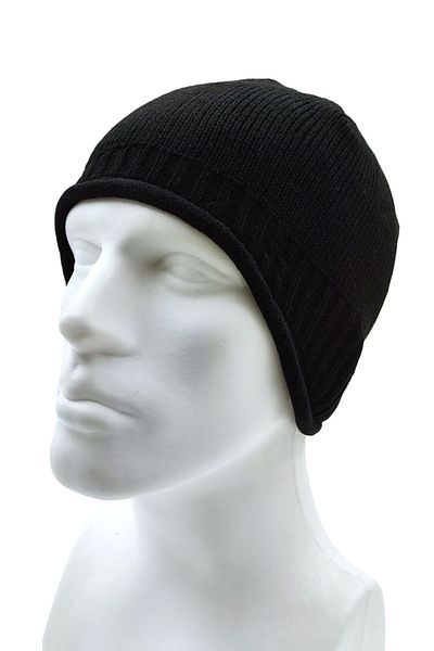 AXE SPORTSWEAR Black Winter Beret with Fleece Inside and Earmuffs