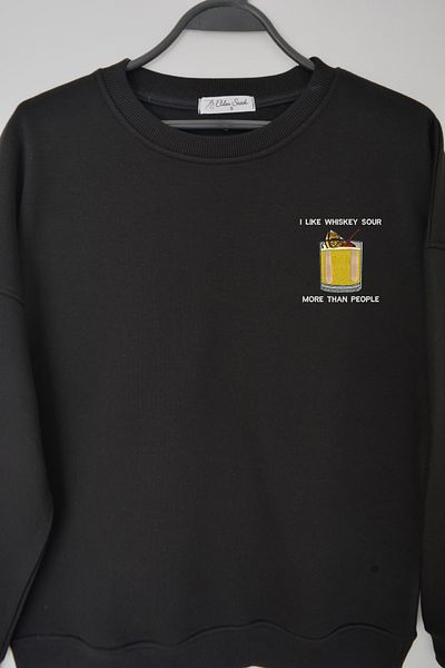EldenStitch Hanorac oversize unisex brodat Whiskey Sour