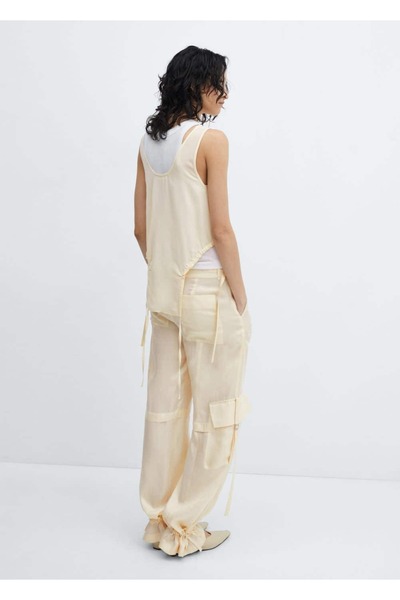 MANGO Woman Штани для перевезення вантажів Lyocell