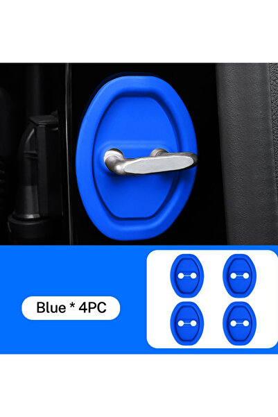 MeyZone Araba Kapı Kilidi Tokası Oto Kapı Kilit Koruyucu Silikon Kapı Dili Ko...