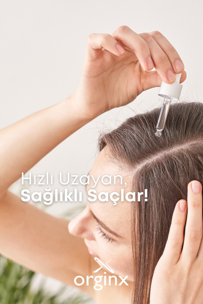 Orginx Yavaş Uzayan Ve Aşırı Yıpranmış Saçlar Için Saç Uzatma Serumu Argan Ve Keratin Özlü 30 ml
