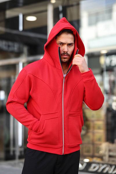 eg38 Ninja 3 Thread Zipper Jacket Red