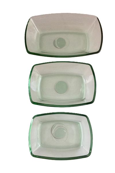 Paşabahçe Tokio 3-Piece Bowl, Breakfast, Snack Plate / Green-12*14*18 cm