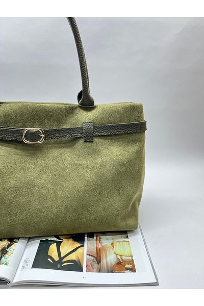 Babydoll Bag Women's Large Size Suede Hand and Shoulder Bag