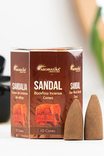 Gülhanya Aromaterapi Sandal Backflow Geri Akış Konik Tütsü