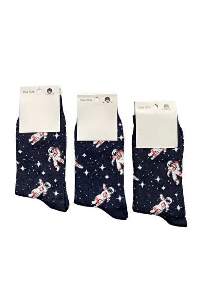 Generic Brand Unisex čarape sa smešnim uzorcima, 3 komada