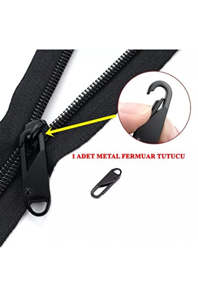 LOVYCO 1 Adet Metal Fermuar Çekmeli Yedek Fermuar Çektirme Sürgüleri Çektirme Valizler Sırt Çantaları Bavul