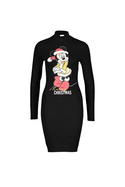 Şahika Gürkan To The Moon & Sun Minnie Mouse Noel Yılbaşı Dik Yaka Sweat Kale...