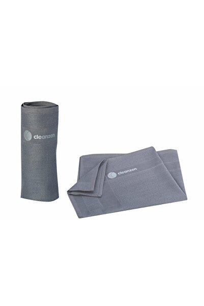 cleanzen قطعة قماش للتنظيف من الألياف الدقيقة باللون الرمادي