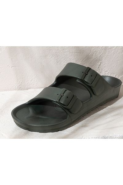 English Home Men's Street Slippers - Comfort Eva, 41 Dark Green