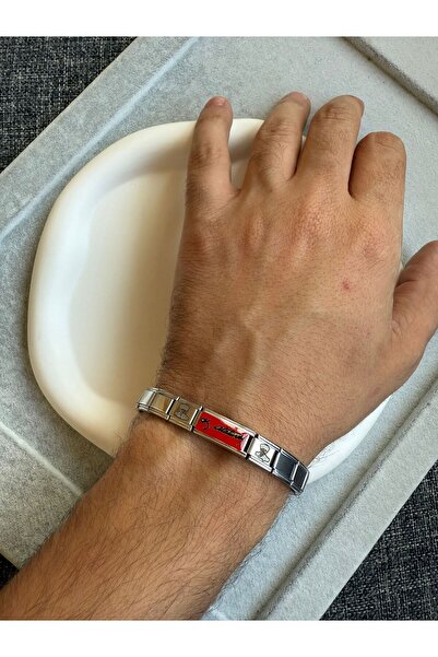 nokt ATATÜRK LOGO VE CHARM TEMALI İTALYAN CHARM BİLEKLİK - ATATÜRK