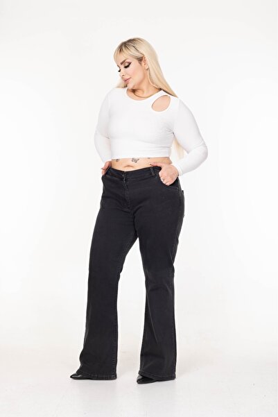 EYLÜLXXL Spanish Legs Large Size Jeans Pants