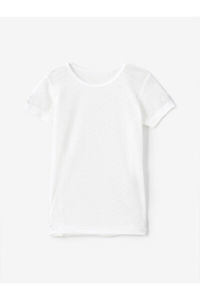 LC Waikiki Pink Crew Neck Short Sleeve Girls Undershirt 2-Pack