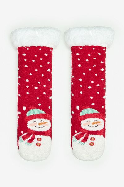 Penti Unisex-Snowman-Socken in Rot