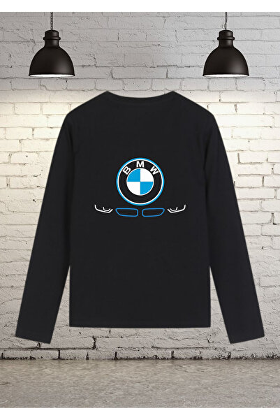 RYO FASHİON BMW LOGOLU Çocuk Tişört Siyah Uzun Kollu
