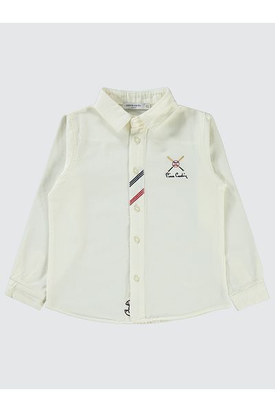 Pierre Cardin 2-5 Years Old Boy's Shirt - Ecru