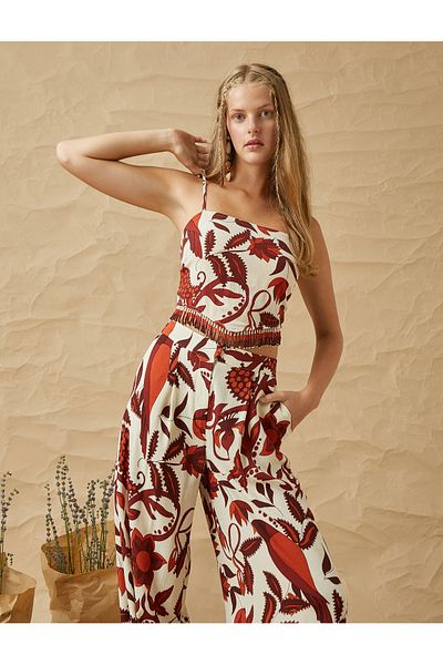 Koton Crop Top mit Trägern und Quastendetail
