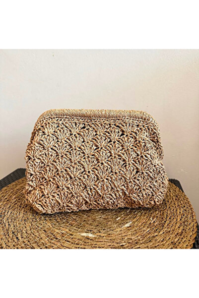 Handmade Burslu çanta hasır çanta