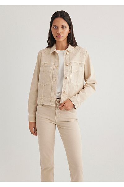 Mavi Tanya Gold Premium Stone Cream Jeansjacke 1110477 -88596