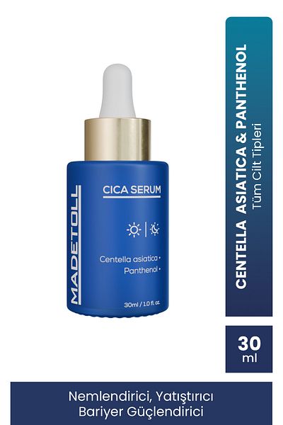 Madetoll Cica Serum 30 ml - Skin Renewal, Barrier Strengthening and Soothing Centella Asiatica+Panthenol