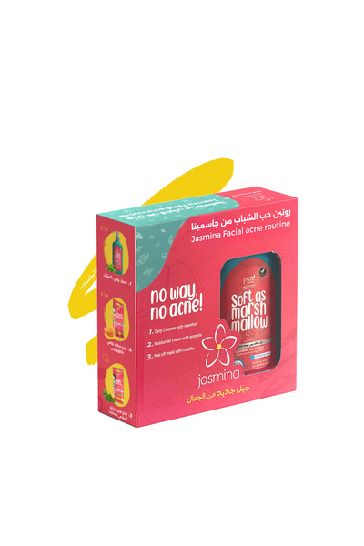Jasmina مجموعة روتينية لعلاج حب الشباب في الوجه