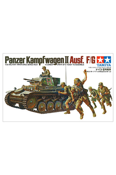 TAMIYA 1/35 German Panzerkampfwagen II Ausf. F/G Plastik Tank Maket Kiti, Demonte Hobi Seti