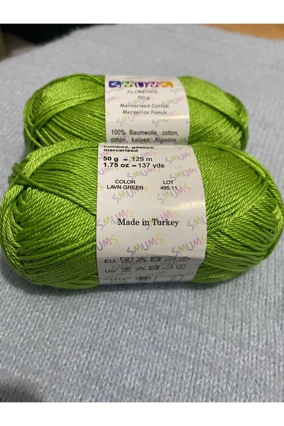 HOBİ Smums iplik merserize pamuk 50 gram 125 mt -11 no-1 adet