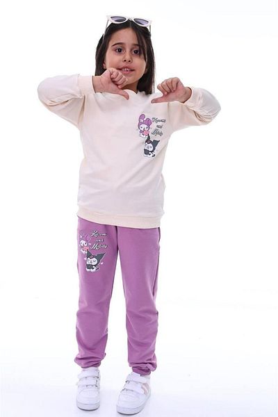 RAPAPA Girl's Tracksuit Set - 2 Thread Bottom and Top Set 1713
